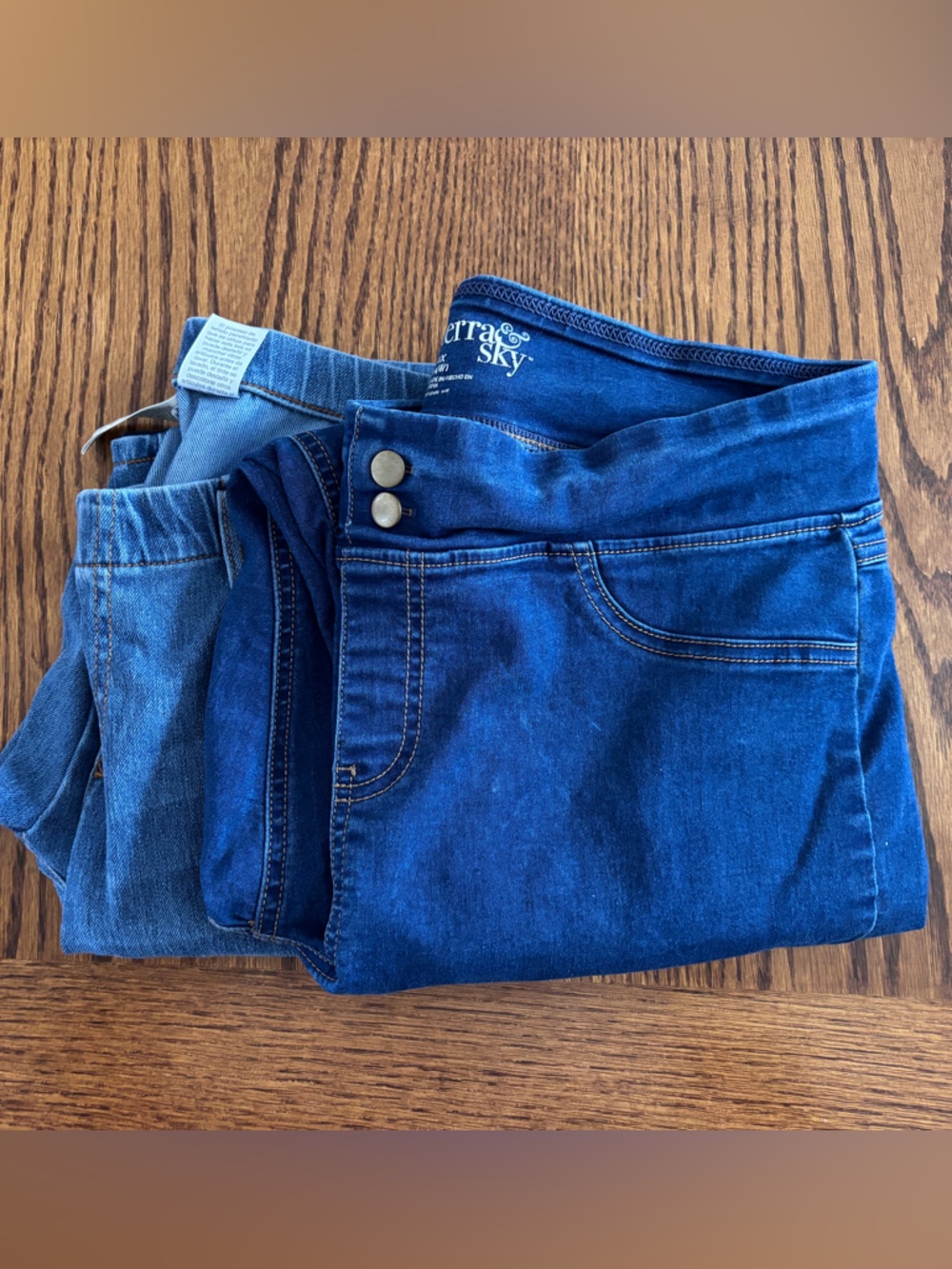 Terra Sky Blue Denim Jeans Lot (2) ~ Size 14